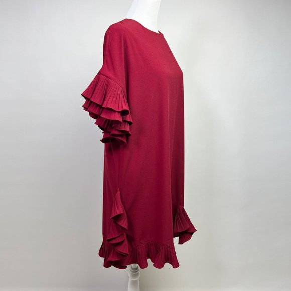 Red Flared Dress | Size S | Casual Elegance | Gently Used - Picture 4 of 7